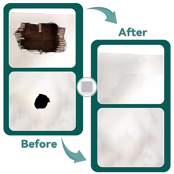 Drywall Patch Kit, 2/4/6/8 inch Self Adhesive Fiberglass Wall Hole Patch Kit - Image 4
