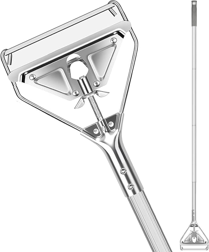 Commercial Mop Handle Heavy Duty, Industrial Metal Mop Stick Replacement by SOBONNE