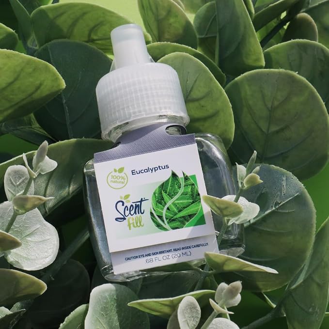 Scent Fill 100% Natural Eucalyptus Plug in Air Freshener, Scented Oil Refills - Image 5