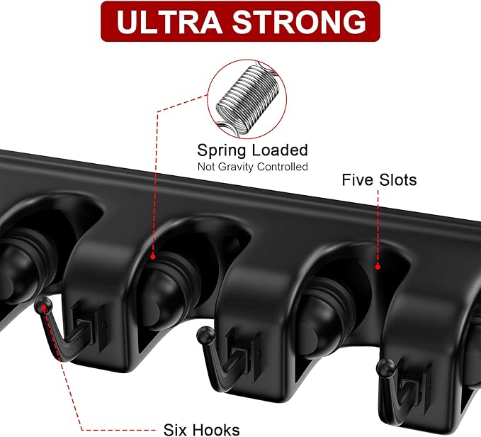 LETMY Broom Holder Wall Mount - Image 5