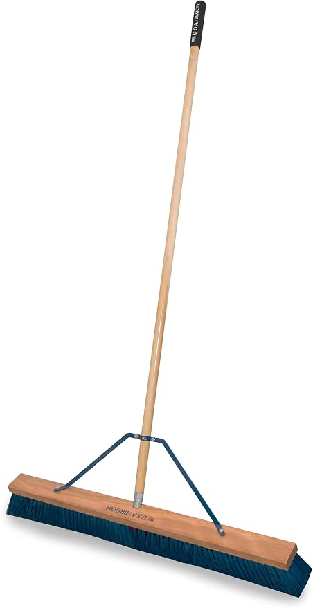36" Heavy Duty Outdoor Push Broom - Image 3