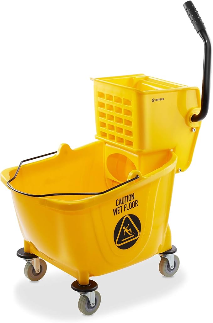 Dryser Commercial Side Press Wringer Combo Mop Bucket, 33 Quart by Dryser