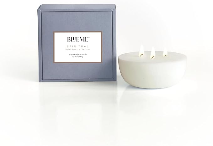 New BLUEME Wellness Candle Wax Refill, Contains Essential Oil, Sustainable by BluemeFragrances