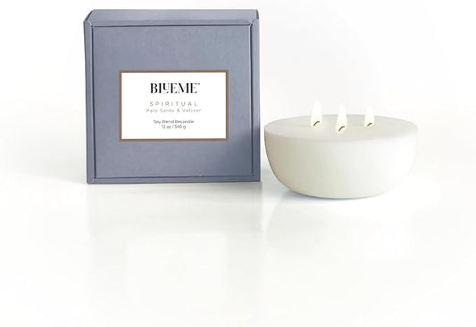 New BLUEME Wellness Candle Wax Refill, Contains Essential Oil, Sustainable by BluemeFragrances