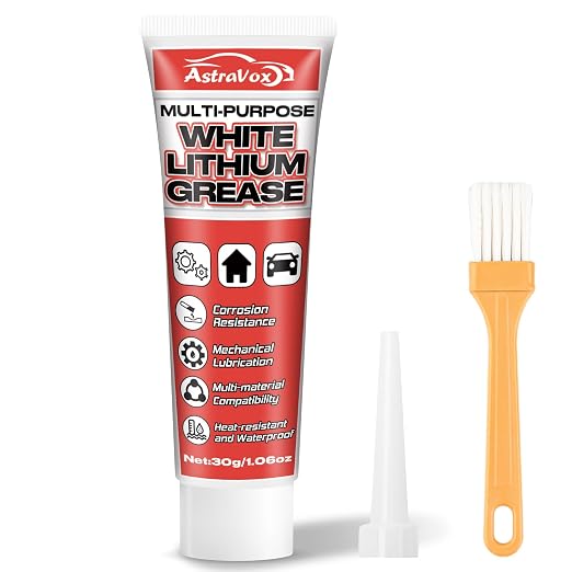 AstraVox White Lithium Grease, and Garage Doors, Industrial, and Household Use by AstraVox