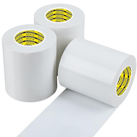 3Pack Duct Tape Heavy Duty Single Sided, Strong Adhesive High Strength by MILEQEE