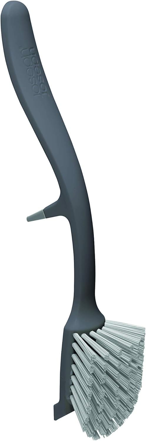 Joseph Joseph Edge Dish Brush with Integrated Sink Rest, Grey
