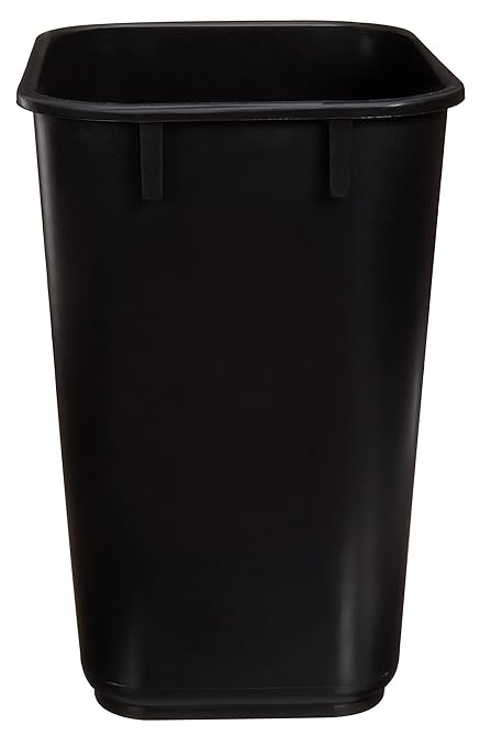 Amazon Basics Small Trash Can, Rectangular Commercial Office Wastebasket - Image 5