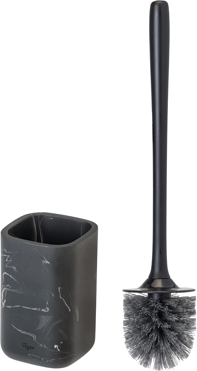 Vigar Zense Toilet Brush and Holder Set, Toilet Bowl Brush - Image 3