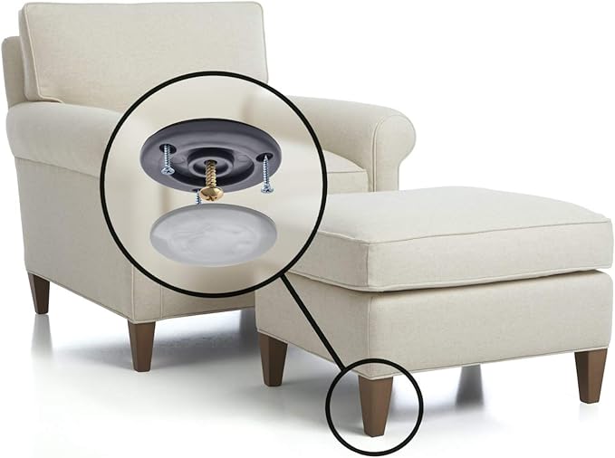GorillaGlides CB503 2 Inch Furniture Sliders/Screw On Glide Floor Protectors - Image 4