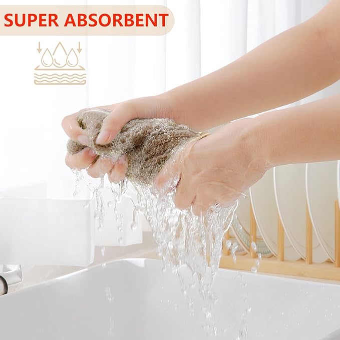 Homaxy 100% Cotton Waffle Weave Kitchen Dish Cloths, Ultra Soft Absorbent Quick - Image 3