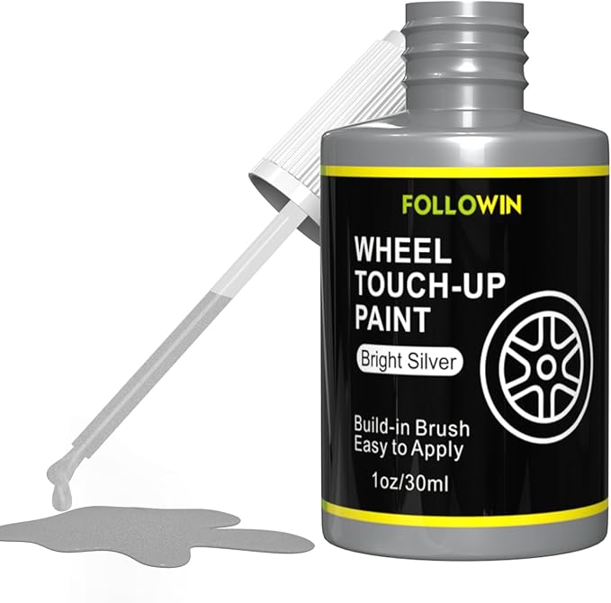 FOLLOWIN Silver Rim Touch Up Paint by FOLLOWIN