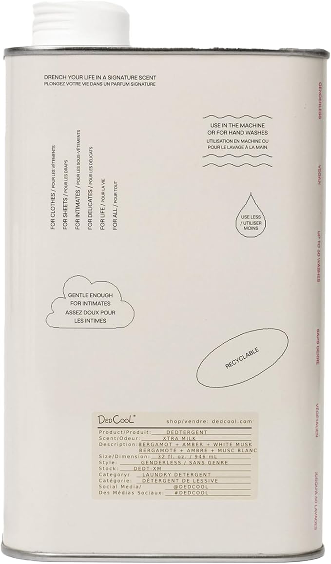 DedCool Liquid Laundry Dedtergent | Xtra Milk | Luxurious Fragrance Detergent | by DedCool