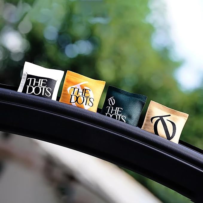 THEDOTS Series Sicilian Orange Car Vent Clip, Fabric Sachet Air Freshener - Image 7