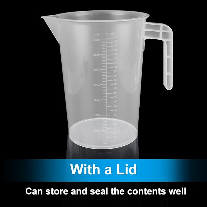 3 Pack 3.5 Liter Measuring Pitcher, Plastic Measuring Cups - Image 5