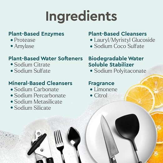 Puracy Dishwasher Pods, Natural Dishwasher Detergent, Citrus Skies Dish tabs - Image 4