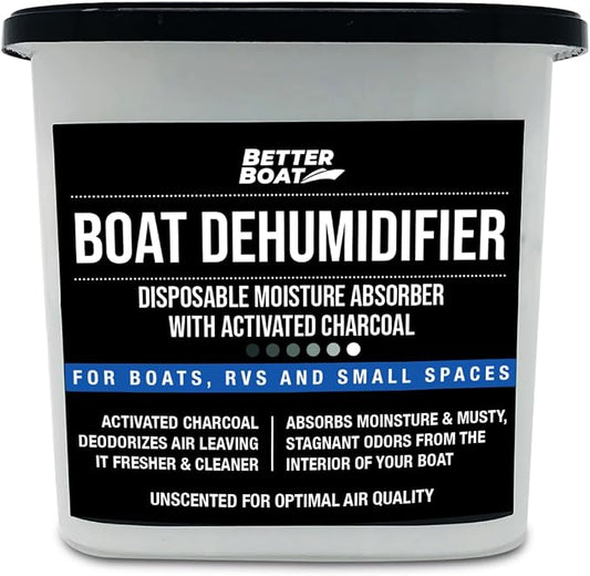 Moisture Absorber and Boat Dehumidifier, Charcoal Odor Remover by BetterBoat