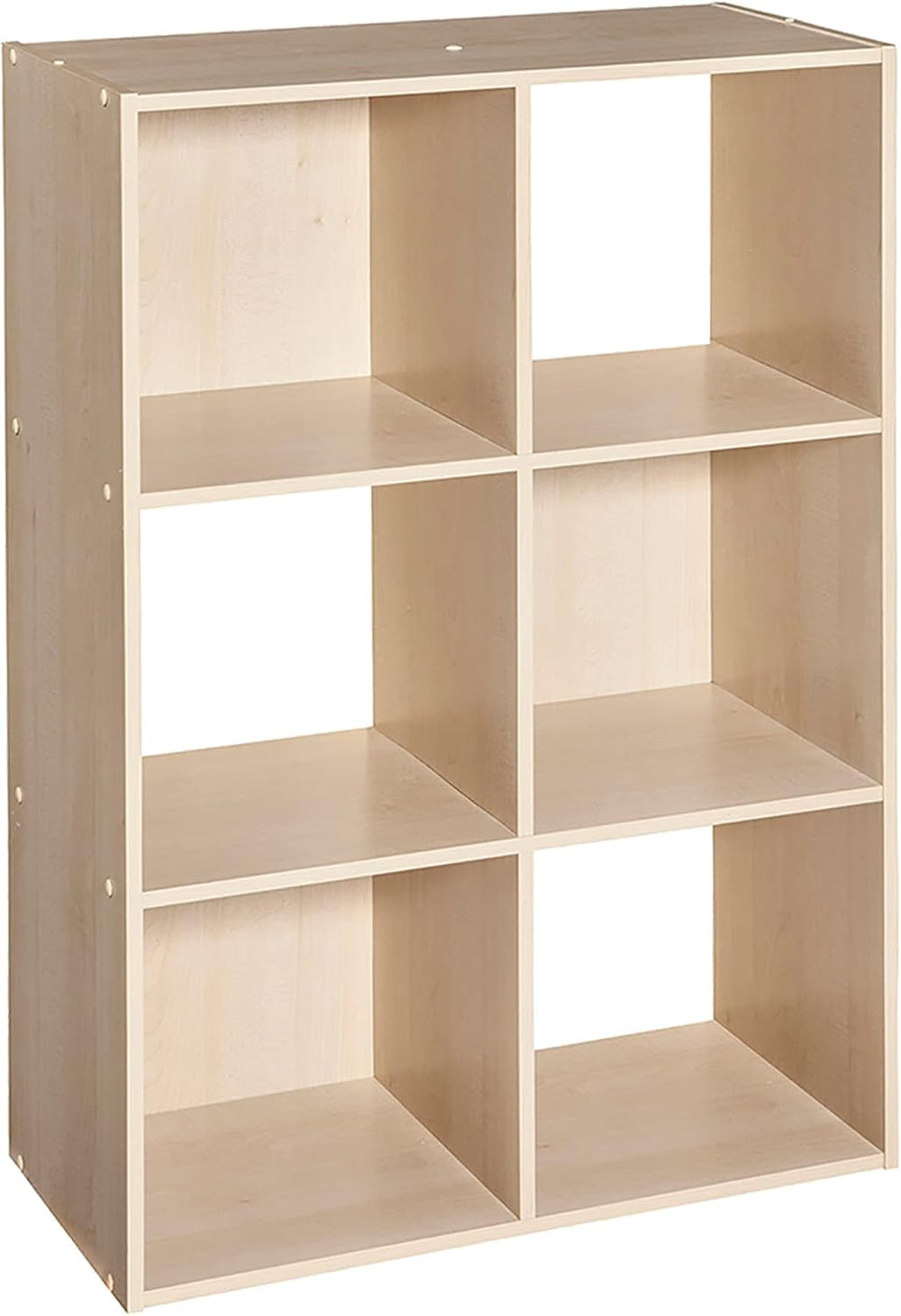 ClosetMaid Cubeicals 6 Cube Storage Shelf Organizer Bookshelf, Stackable, Ver...