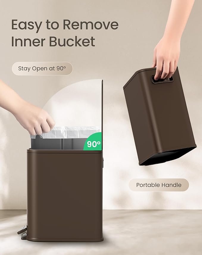 Cesun Small Bathroom Trash Can - Image 5
