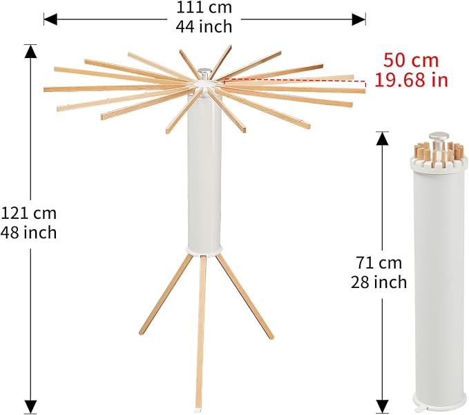 JOOM Tripod Clothes Drying Rack, Garment Rack Portable and Foldable Space
