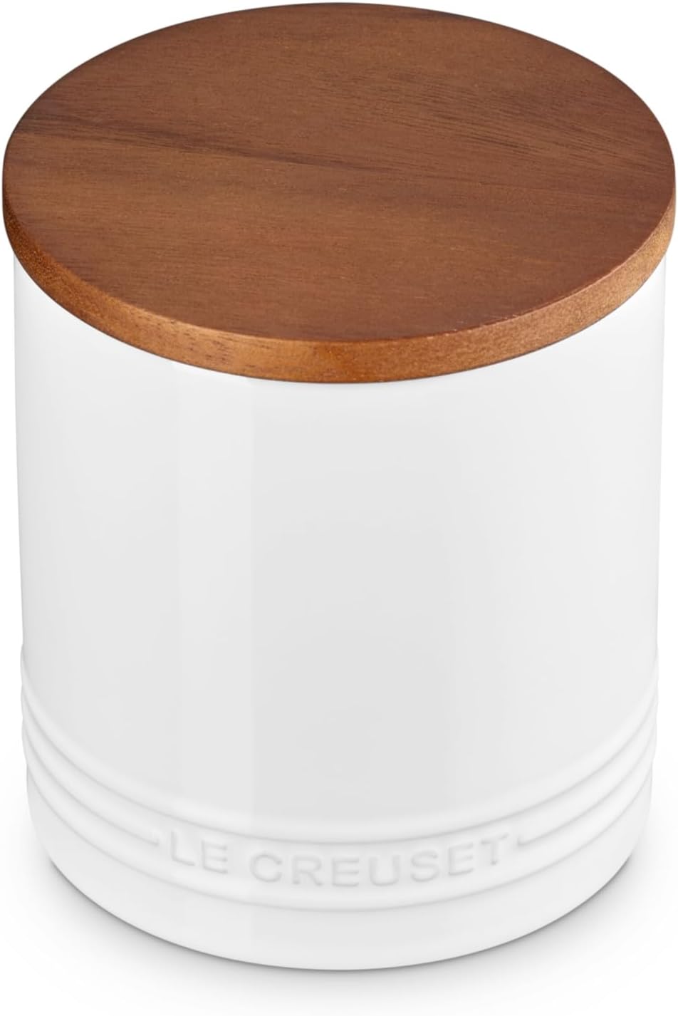 Le Creuset Stoneware Salt Cellar and Storage Canister, 38.4 oz, White