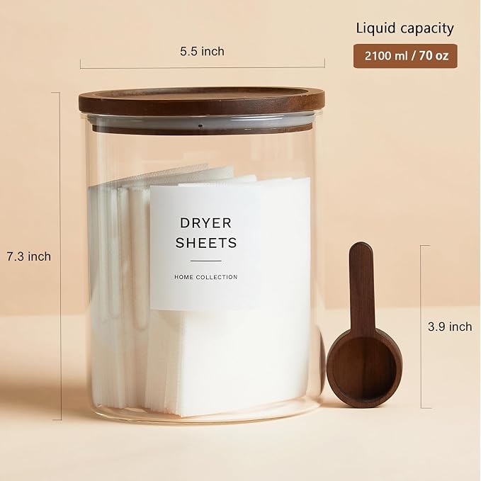 Glass Laundry Storage Containers - Image 2