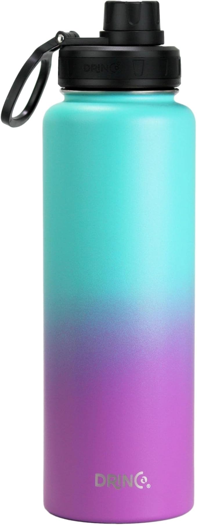 DRINCO Stainless Steel Water Bottle Spout Lid Vacuum Insulated Double Wall by Drinco