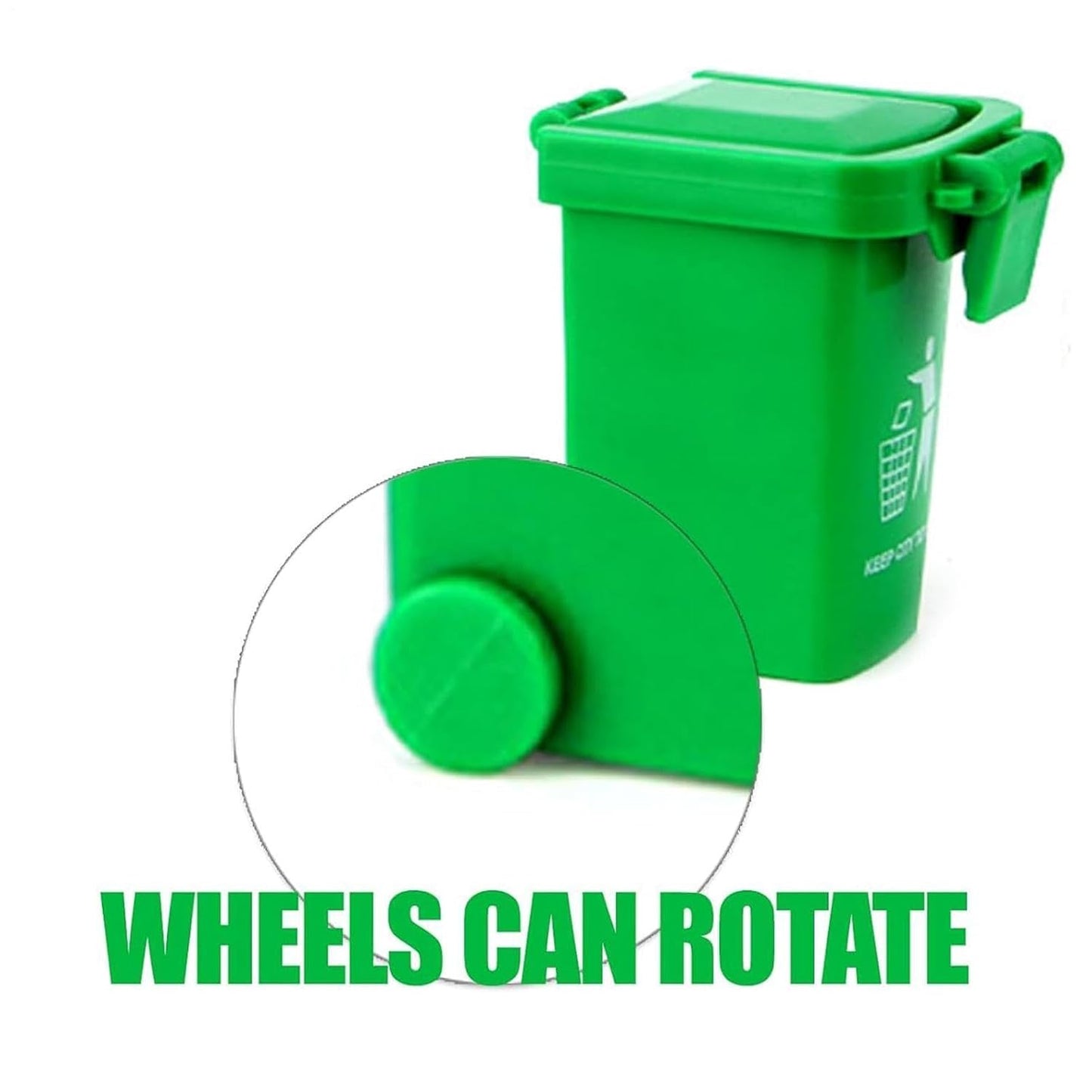 Toy Garbage Cans Waste Bucket Storage Holder | Vehicle Garbage Bin for Little Kids Desk Desktop Table Classroom Office Party
