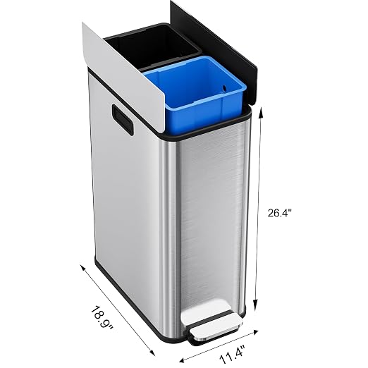 14.8 Gallon / 56L Kitchen Trash Can - Image 6