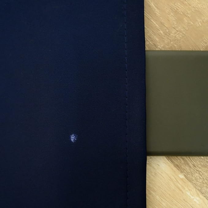 Pickluc Navy Blue Cafe Curtain 30 Inches Length, Rod Pocket Small Kitchen - Image 5