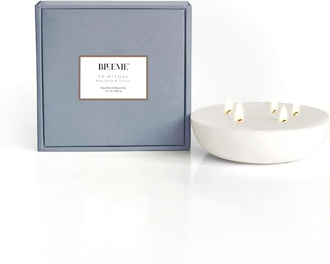 New BLUEME Wellness Candle Wax Refill, Contains Essential Oil, Sustainable by BluemeFragrances