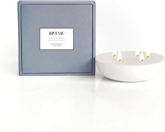 New BLUEME Wellness Candle Wax Refill, Contains Essential Oil, Sustainable by BluemeFragrances