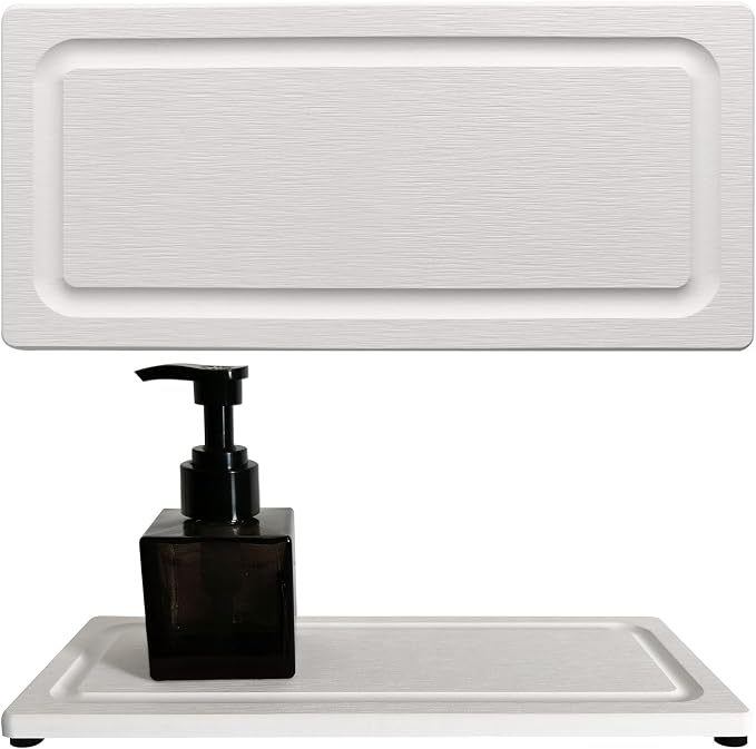 2 PCS Fast-Drying Stone Trays for Bathroom Sink & Kitchen Counter, Water by Unknown