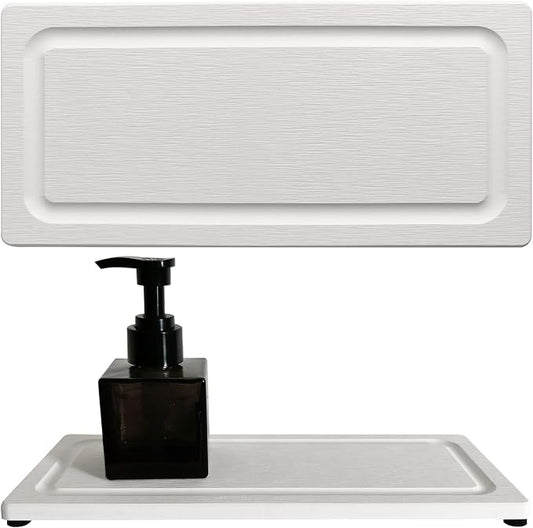 2 PCS Fast-Drying Stone Trays for Bathroom Sink & Kitchen Counter, Water by Unknown