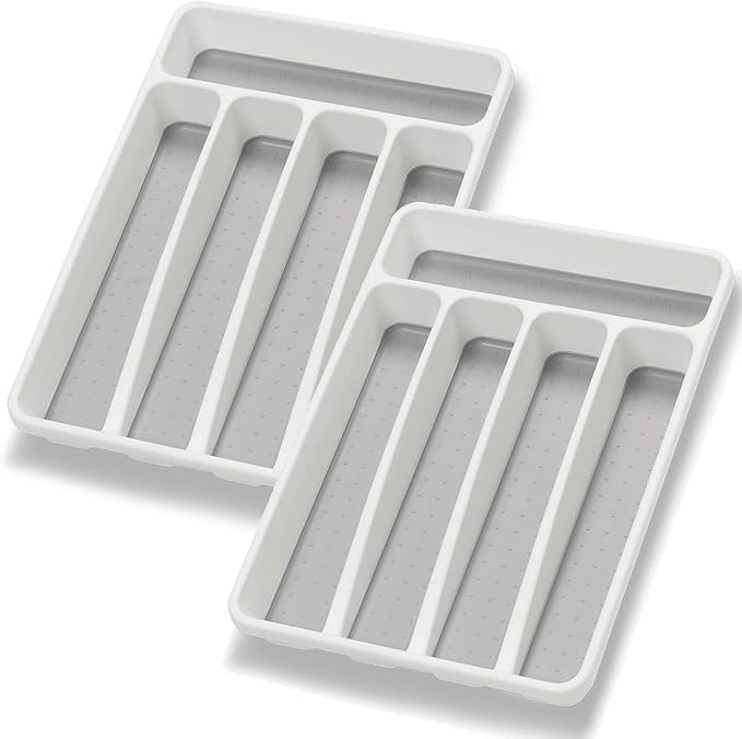 Silverware Organizer 2 Pieces Utenisl Organizer Holder Kitchen Drawer Organizer by Loyareal