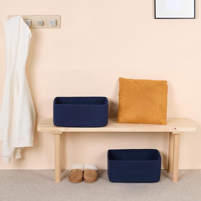 Large Storage Baskets for Shelves, Closet Organizers Bins for Clothes Blanket - Image 6