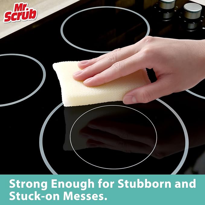 Sponges Kitchen Scrub Dish Sponge Scouring Pad, 24 Pads Cleaning Brush - Image 5