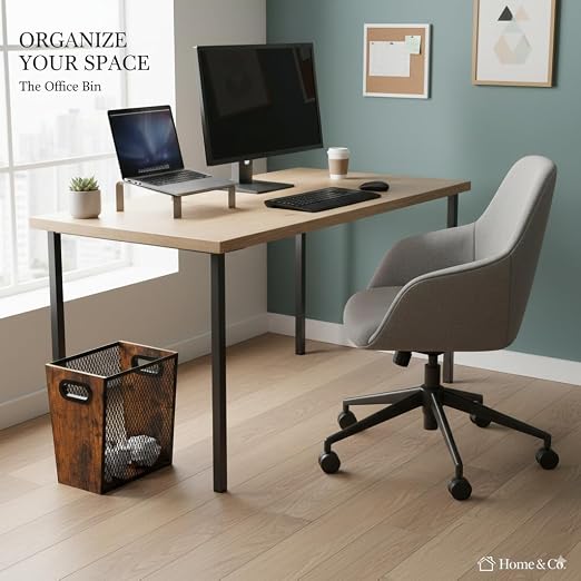 Piskyet Rustic Office Trash Can - Image 8
