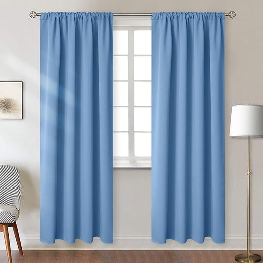 BGment Denim Blue Curtains 84 Inches Length by BGment