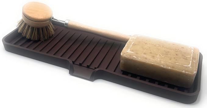 Happitasa Silicone Soap Dish Tray and Sponge Holder - Image 3