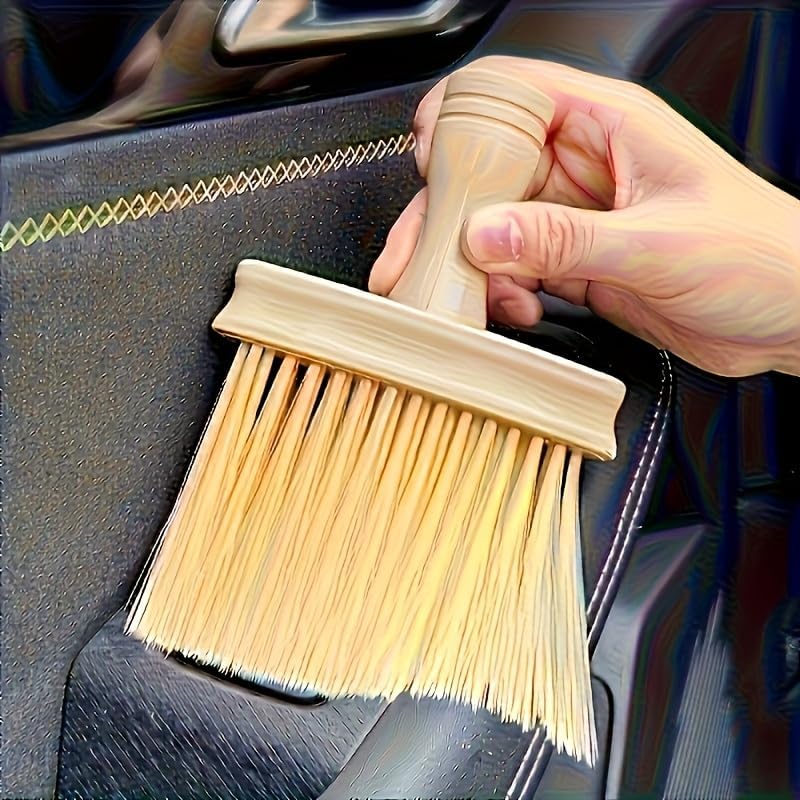 A Versatile Manual Dusting Brush Suitable for Living Rooms, Bedrooms, Car Interiors, and Windowsills - a Plastic Household Cleaning Tool that Requires No Electricity
