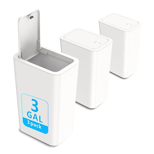 N. NETDOT 3 Pack Small Trash Can by NNETDOT