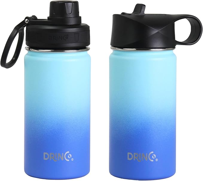 DRINCO Stainless Steel Water Bottle Spout Lid Vacuum Insulated Double Wall - Image 3