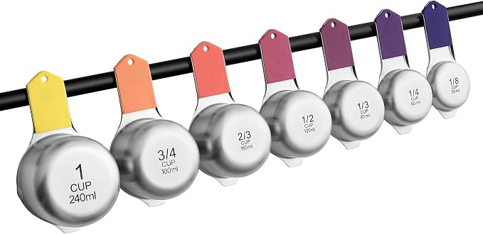 Spring Chef Magnetic Stainless Steel Measuring Cups, Kitchen Tools - Image 9