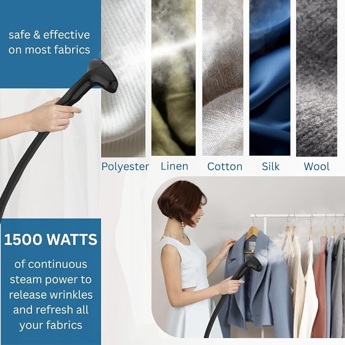 SALAV GS18 Full-Size Clothes Steamer - 1500W Power - Image 3