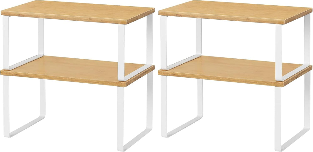 NEX Kitchen Cabinet and Counter Shelf Organizer, Stackable & Expandable, ...
