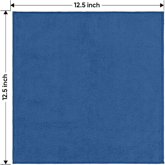 HOMEXCEL Microfiber Cleaning Cloth 12 Pack 12.5 x 12.5 inch Microfiber Towels - Image 7