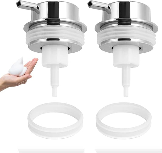 Foam Soap Dispenser Pump 2pcsHead Replacement Spare Plastic Pump Bathroom by TOOZFO