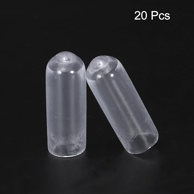uxcell 20pcs Rubber End Caps 5mm ID Vinyl PVC Round Tube Bolt Cap Cover Screw - Image 2