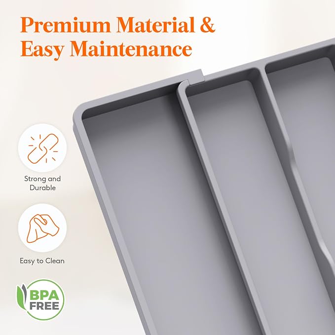 Lifewit Silverware Drawer Organizer and Utensil Organizer Set, Expandable - Image 6